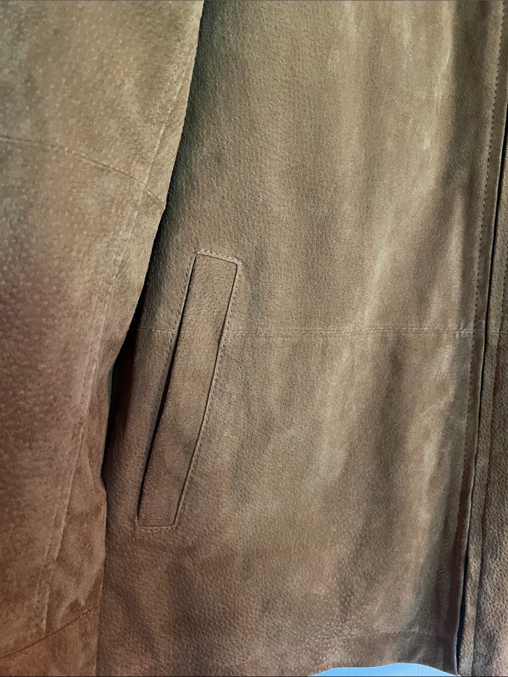Boston Harbour Outdoor Wear Men's Suede Cognac Jacket Size XL - Picture 4 of 10